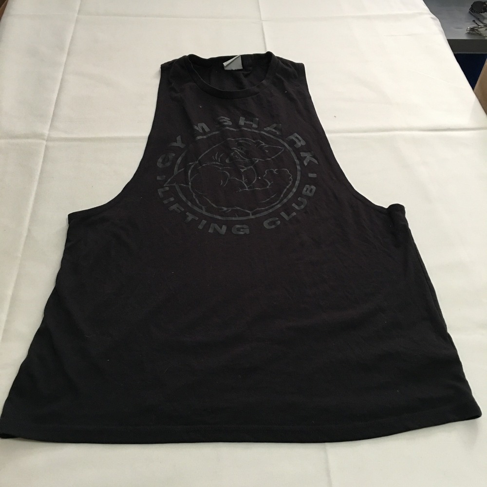 Gymshark Lifting Club Tank Top Mens Medium Black Sleeveless Muscle Tee
